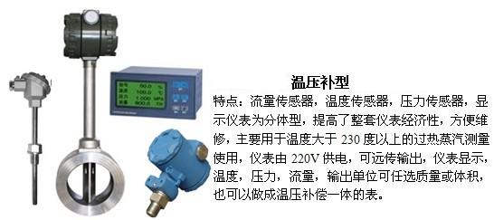 管道壓縮空氣流量計溫壓補償型產品特點圖